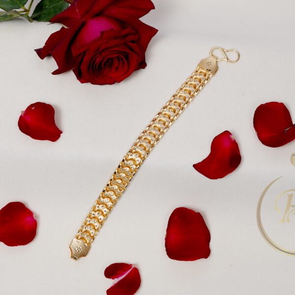 GOLD DESING BRACELET(1 GRAM GOLD PLATED)