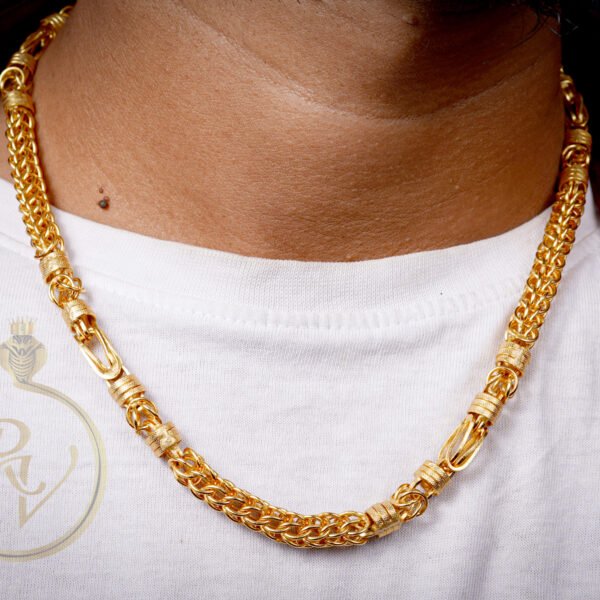 DESIGNER KATA WITH INDO CHAIN FOR MEN