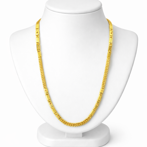 Delicate Design with Nawabi chain for men ( 1 gram gold plated)